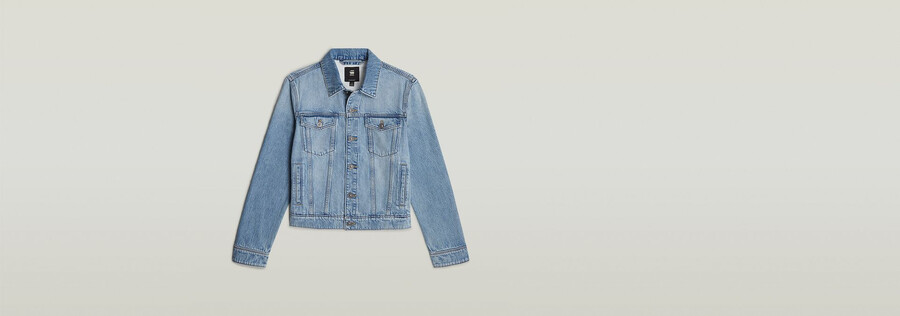 veste en jean véritable