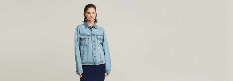 veste en jean décontractée
