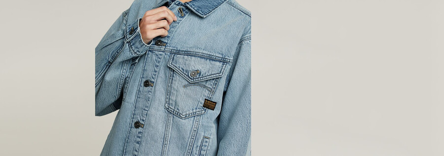 veste en jean décontractée