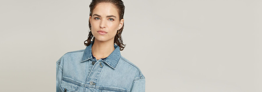 veste en jean décontractée