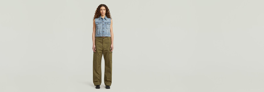 gilet en jean rétréci
