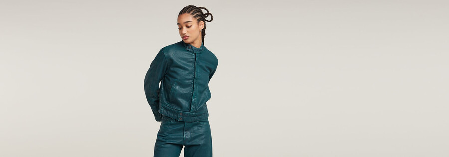 veste de moto courte