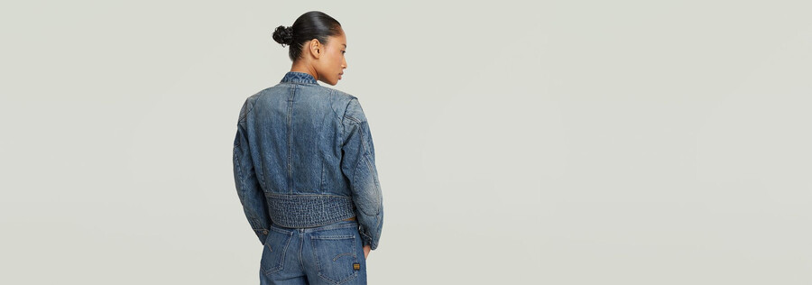 veste de moto courte