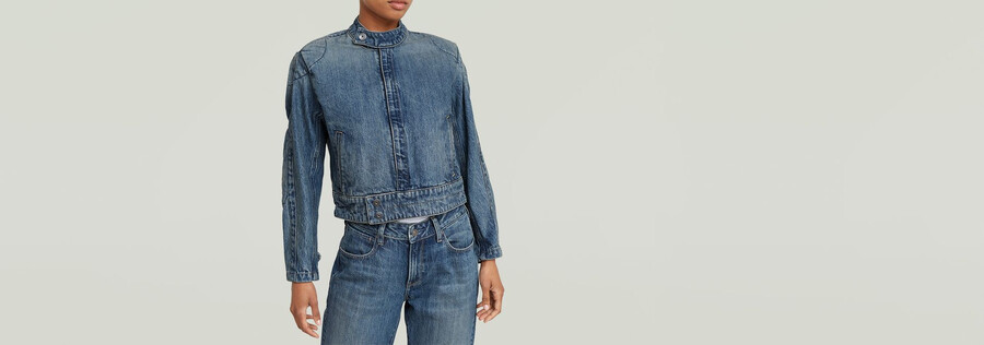 veste de moto courte