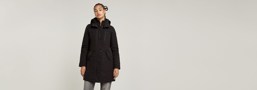 parka slim rembourrée à capuche vodan