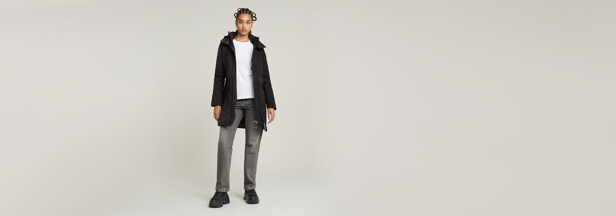 parka slim rembourrée à capuche vodan