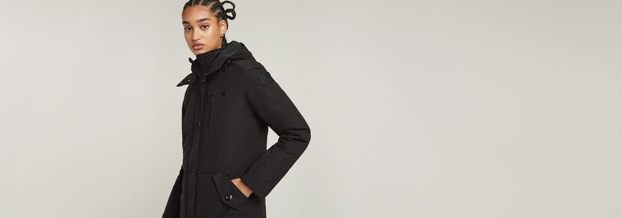 parka slim rembourrée à capuche vodan