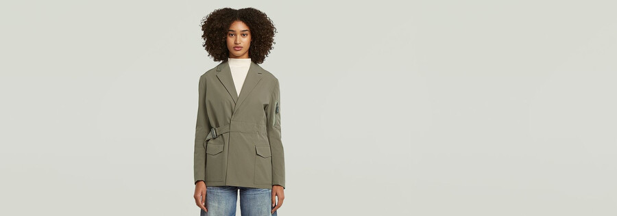 blazer ceinturé