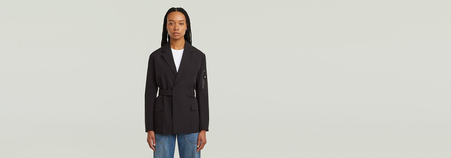 blazer ceinturé