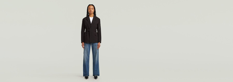 blazer ceinturé
