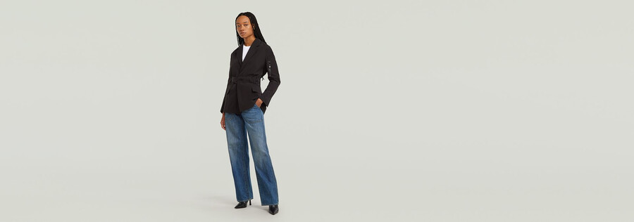 blazer ceinturé