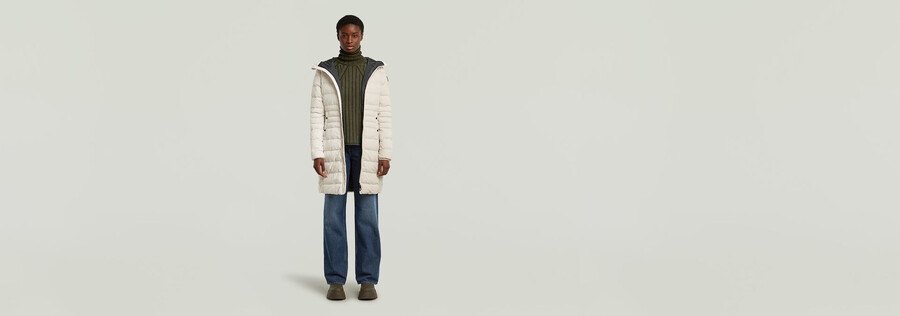 veste longue matelassée foundation