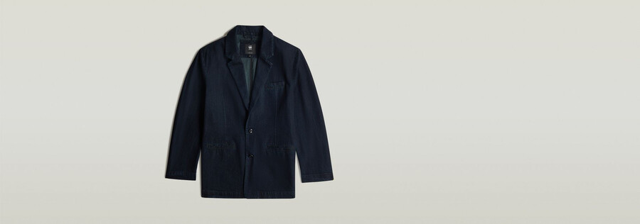 blazer en jean oversize