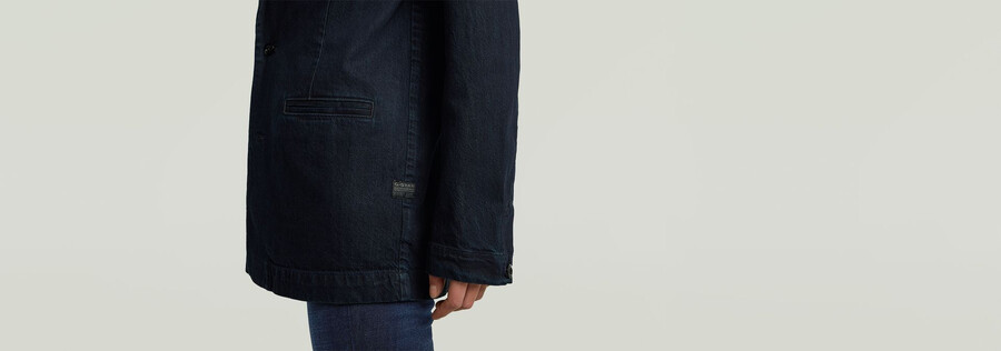 blazer en jean oversize