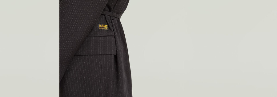 blazer croisé ceinturé
