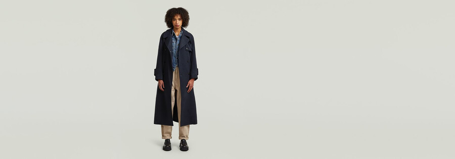trench en laine