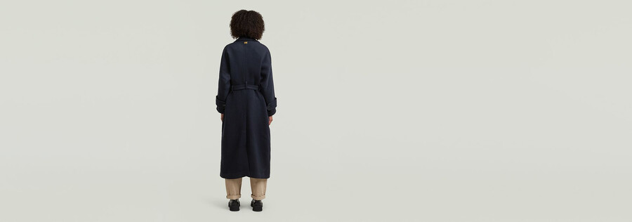 trench en laine