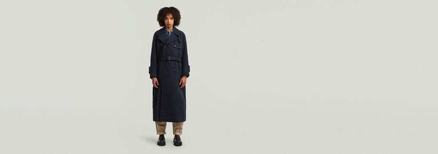 trench en laine