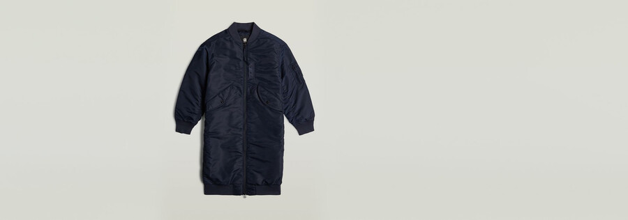 blouson aviateur long
