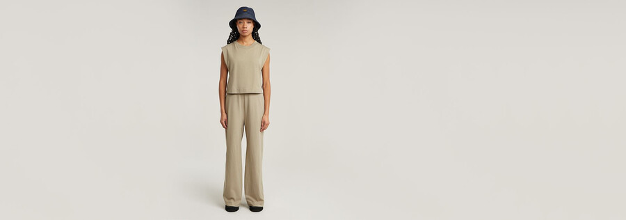 combinaison à jambes larges double couche