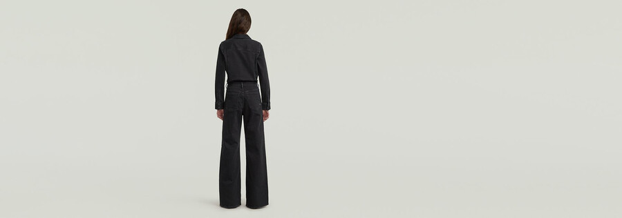 combinaison western à jambes larges