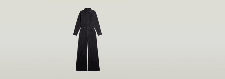 combinaison western à jambes larges