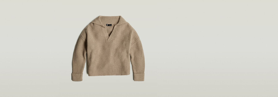 polo ample en maille épaisse