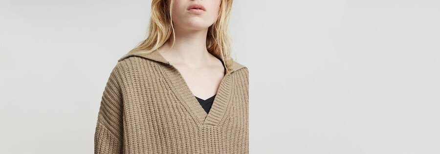 polo ample en maille épaisse
