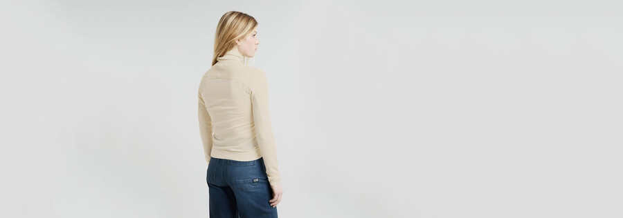 pull en maille à col roulé core slim