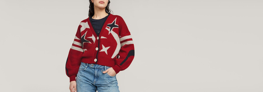 gilet ample en maille pour les fêtes