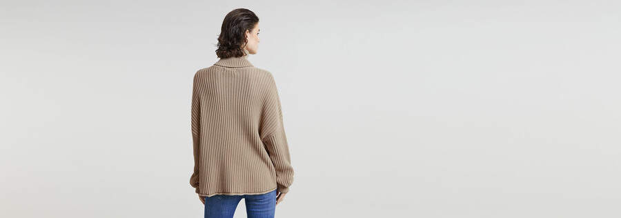pull en maille ample à motif tortue