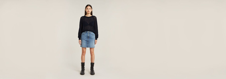 pull léger en maille ajourée