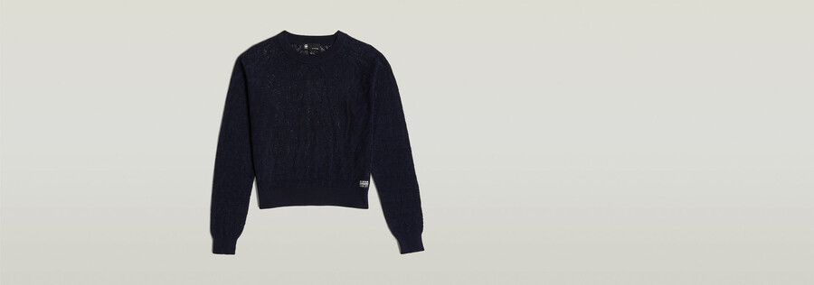 pull léger en maille ajourée
