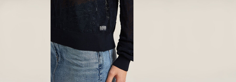 pull léger en maille ajourée