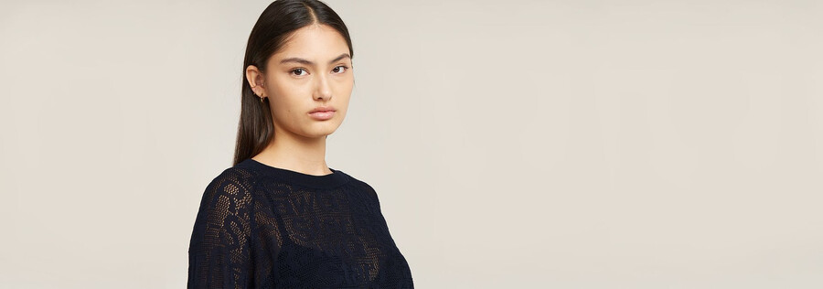 pull léger en maille ajourée