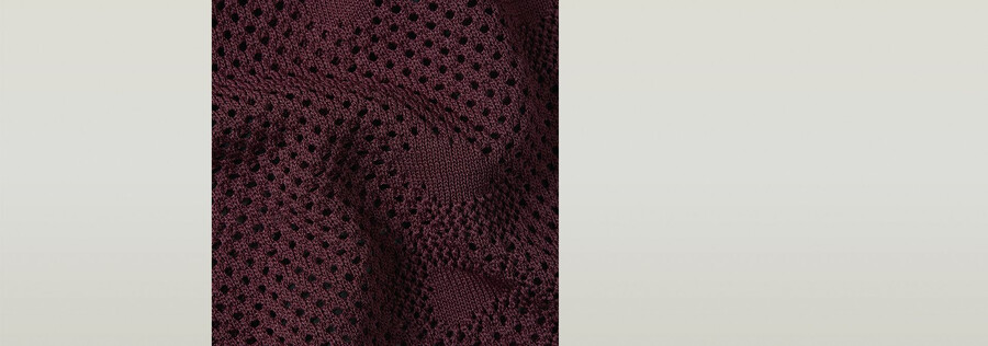 polo slim en maille ajourée