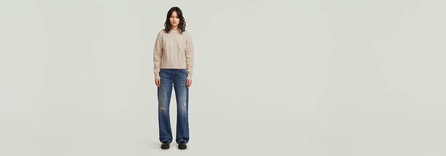 gros pull en maille torsadée