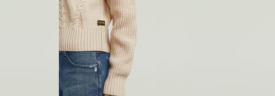 gros pull en maille torsadée