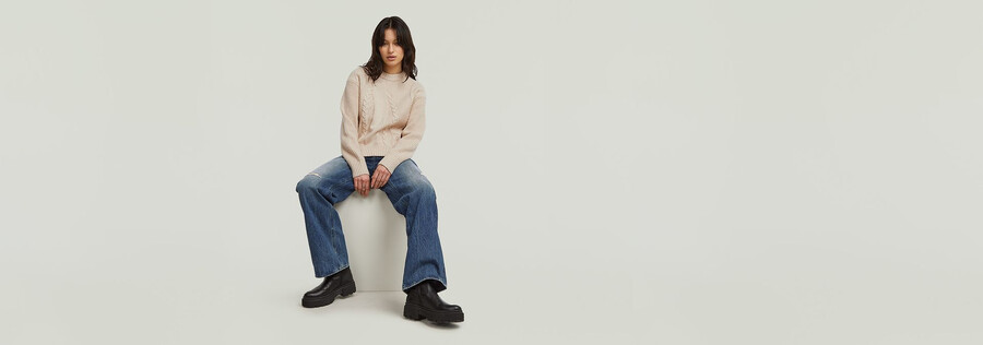 gros pull en maille torsadée