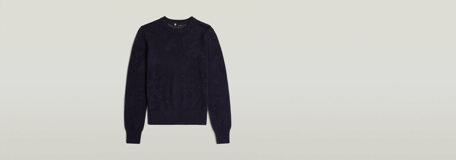 pull en maille ajourée