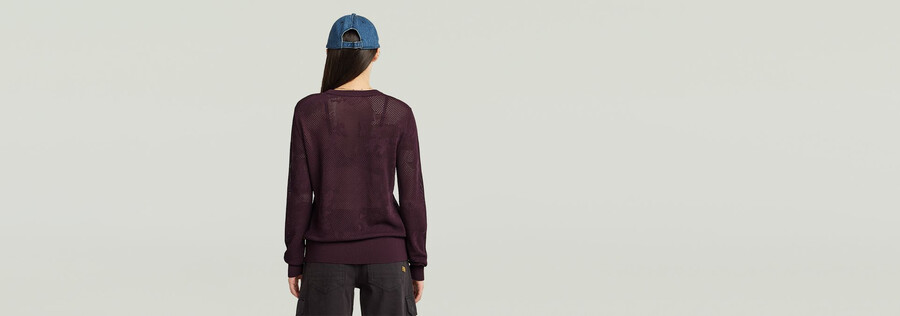 pull en maille ajourée