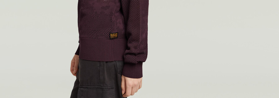 pull en maille ajourée