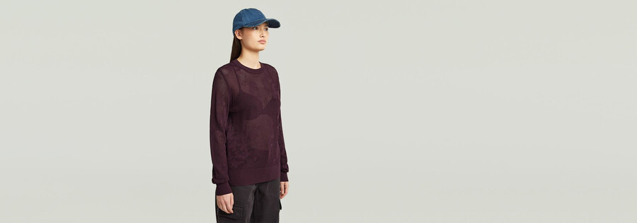pull en maille ajourée