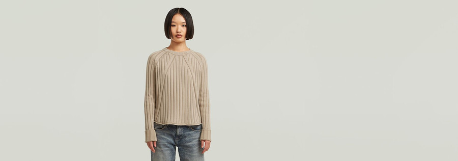 tricot lâche lavé