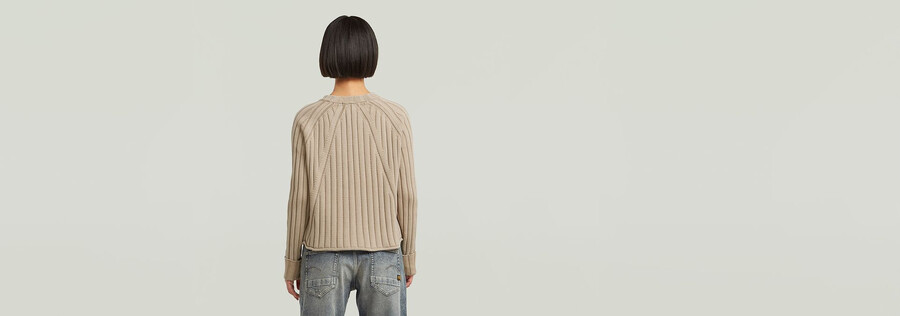 tricot lâche lavé