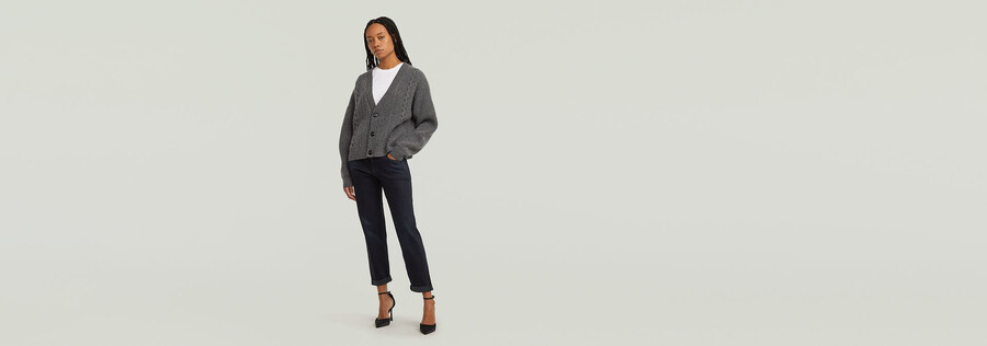 gilet court en maille torsadée
