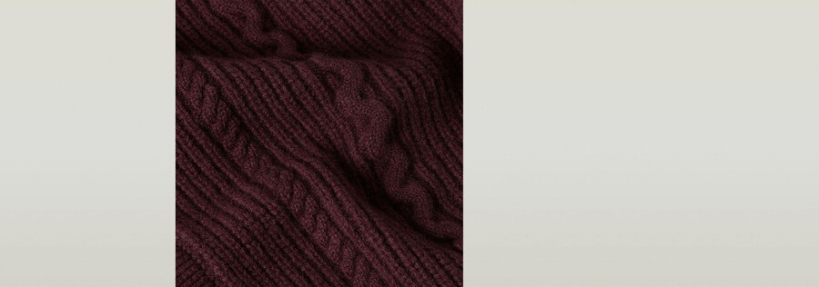 gilet court en maille torsadée