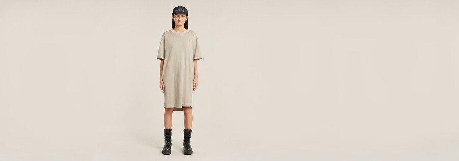 robe t-shirt ample à manches raglan surteinte