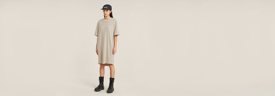 robe t-shirt ample à manches raglan surteinte
