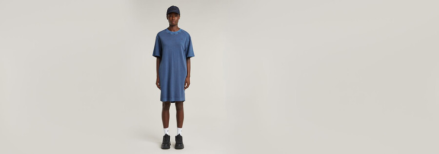 robe t-shirt ample à manches raglan surteinte